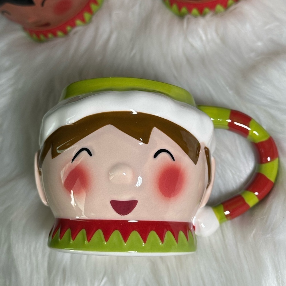 Target threshold Festive Elf Face Mug Set of 3 - Picture 3 of 4